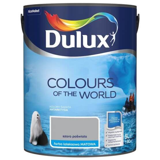 Farba Kolory Świata Szara Poświata 5L Dulux