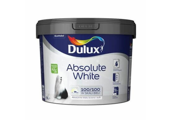 Emulsja Absolute White 9L Dulux