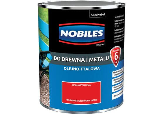 Farba Ftalonal Czerwony Jasny 0,7L Nobiles