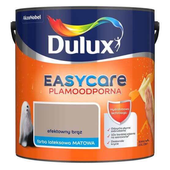 Farba EasyCare Efektowny Brąz 2.5L Dulux