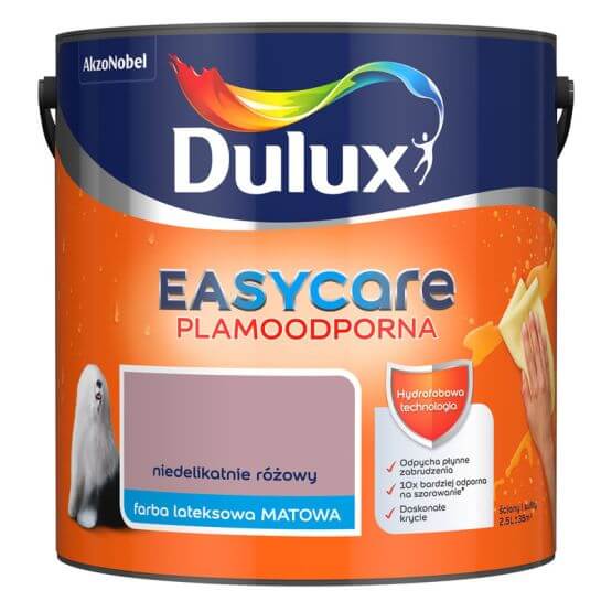 Farba EasyCare Niedelikatnie Różowy 2.5L Dulux
