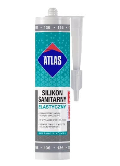 Silikon Sanitarny Elastyczny Brązowy 280 Ml Atlas