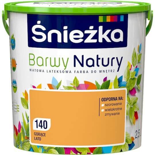 Farba Lateksowa Barwy Natury Gorące Lato 2,5L Śnieżka
