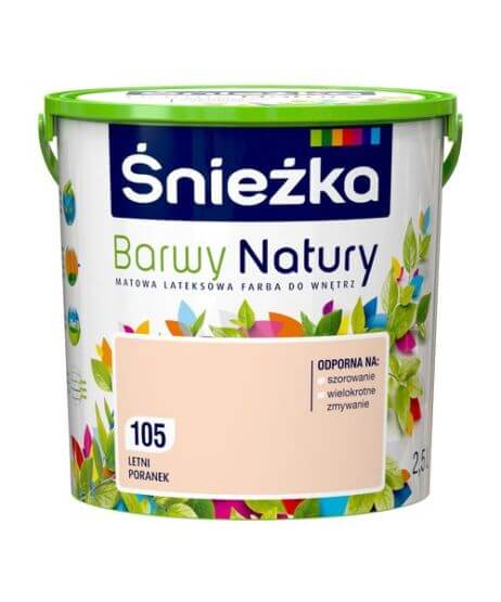 Farba Lateksowa Barwy Natury Letni Poranek 2,5L Śnieżka