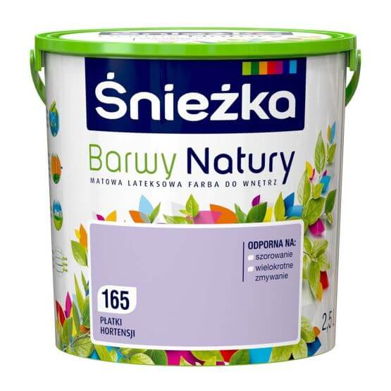 Farba Lateksowa Barwy Natury Płatki Hortensji 2,5L Śnieżka