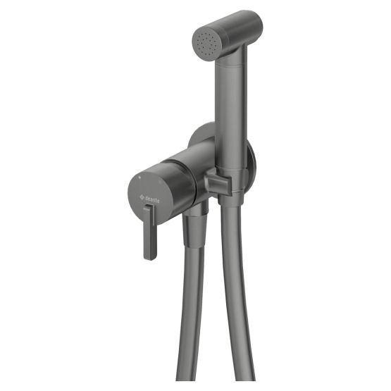Bateria Bidetowa Ze Słuchawką Typu Bidetta Silia Titanium BQS_D34M Deante