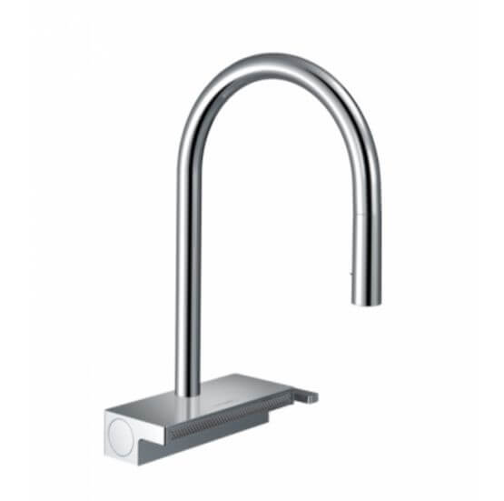 Bateria Kuchenna Aquano Select Z Wyciąganą Wylewką Chrom 73837000 Hansgrohe