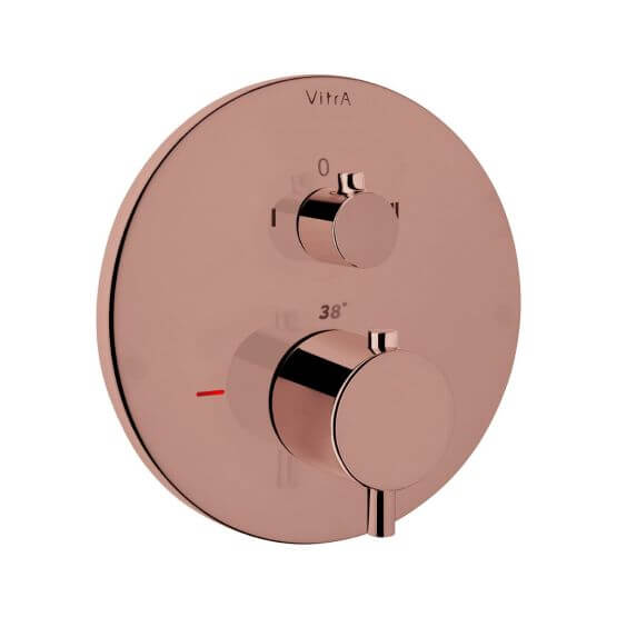 Bateria Origin Wannowo-Prysznicowa z Termostatem A4267126 Miedź Vitra