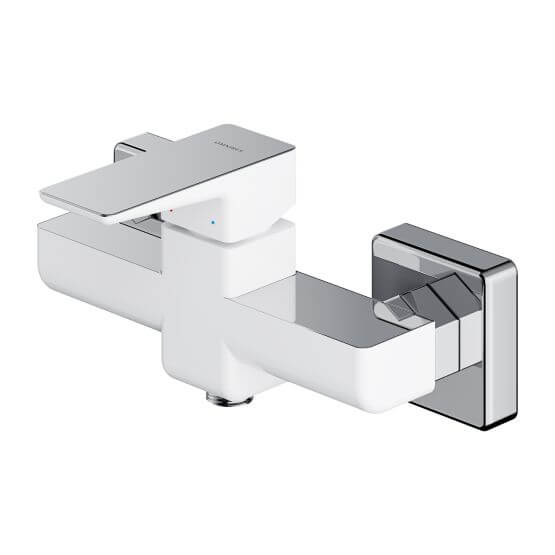 Bateria Prysznicowa Parma Chrom/Biały PM7440CRB Omnires