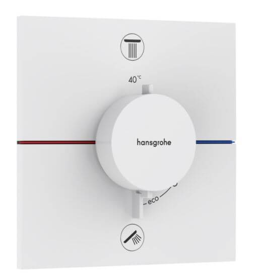 Bateria Prysznicowa Showerselect Comfort E 15572700 Biały Mat Hansgrohe