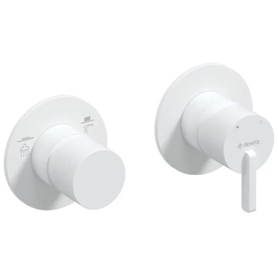 Bateria Prysznicowa Z Przełącznikiem Natrysku Silia Bianco BQS_A46P Deante