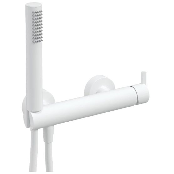 Bateria Prysznicowa Z Zestawem Prysznicowym Silia Bianco BQS_A41M Deante