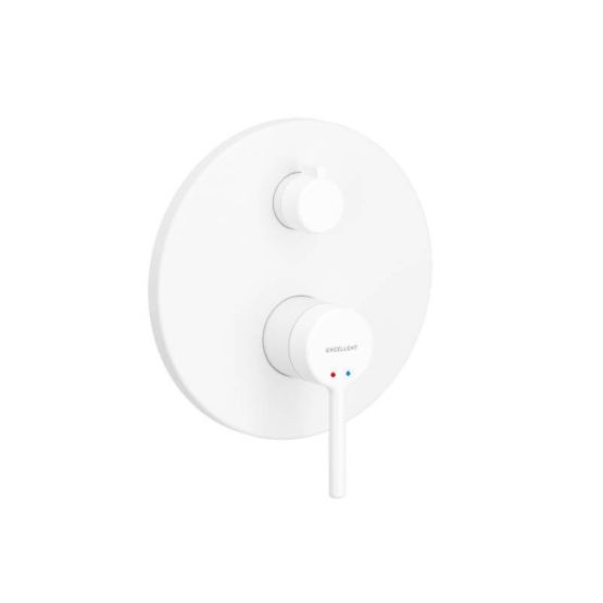 Bateria Prysznicowo-Wannowa Podtynkowa 2 Funkcyjna PI Biały Mat AREX.1245WH Excellent