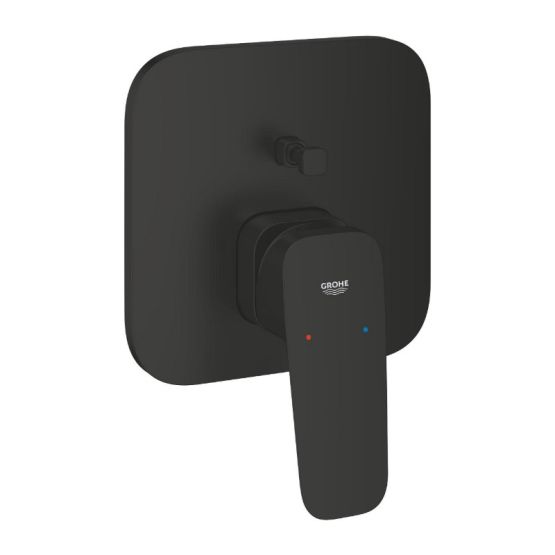 Bateria Prysznicowo-Wannowa Podtynkowa Do Obsługi 2 Wyjść Wody Do Montażu Z Elementem Podtynkowym (35604000) Cubeo Matte Black 1017782430 Grohe