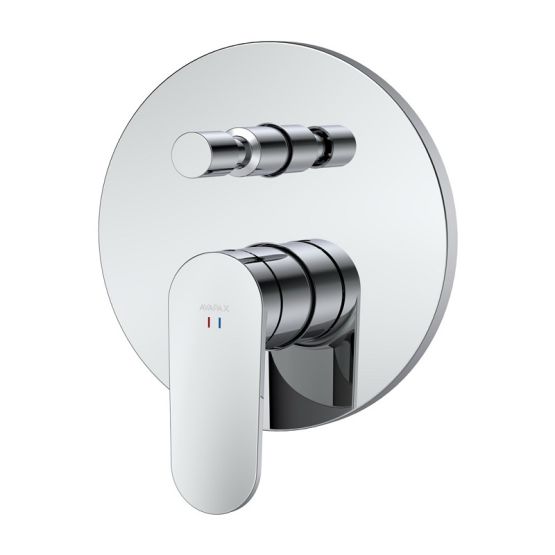 Bateria Prysznicowo Wannowa Podtynkowa Dwufunkcyjna Lunepo Chrom ABLU521111 Avapax