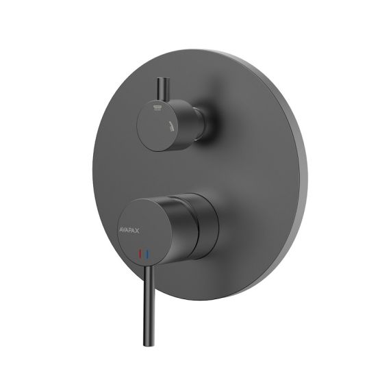 Bateria Prysznicowo Wannowa Podtynkowa Dwufunkcyjna Ultimate Gun Metal ABUL5214C1 Avapax