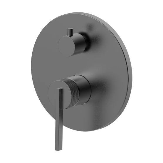 Bateria Prysznicowo-Wannowa Podtynkowa Z Boxem 3-Wyjściowym Ori Gun Metal 08042BN Emporia