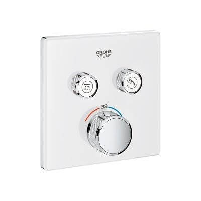 Bateria Termostatyczna Do Obsługi Dwóch Wyjść Wody Grohtherm SmartControl Moon White 29156LS0 Grohe