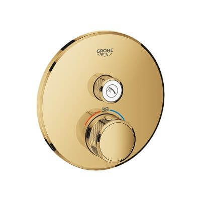 Bateria Termostatyczna Do Obsługi Jednego Wyjścia Wody Grohtherm SmartControl Cool Sunrise 29118GL0 Grohe