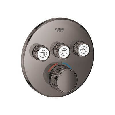 Bateria Termostatyczna Do Obsługi Trzech Wyjść Wody Grohtherm SmartControl Hard Graphite 29121A00 Grohe