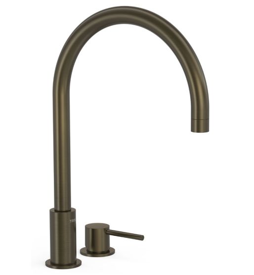 Bateria Umywalkowa Dwuotworowa Study Czarny Brąz 26110501KMB Tres