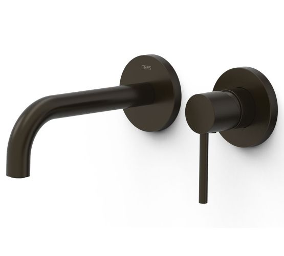 Bateria Umywalkowa Podtynkowa Study Czarny Brąz 26230021KMB Tres
