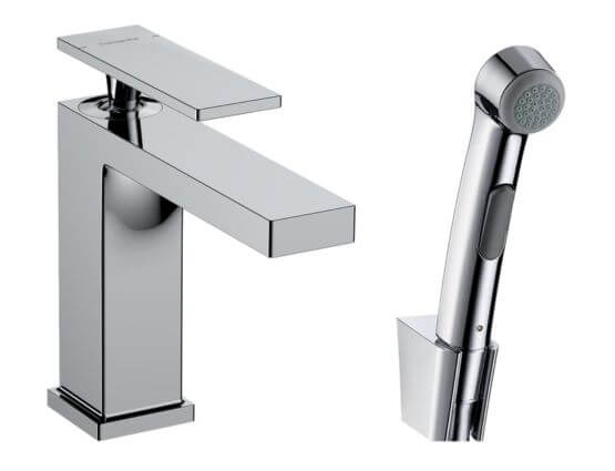 Bateria Umywalkowa Z Główką Bidette Tecturis E 73210000 Chrom Hansgrohe