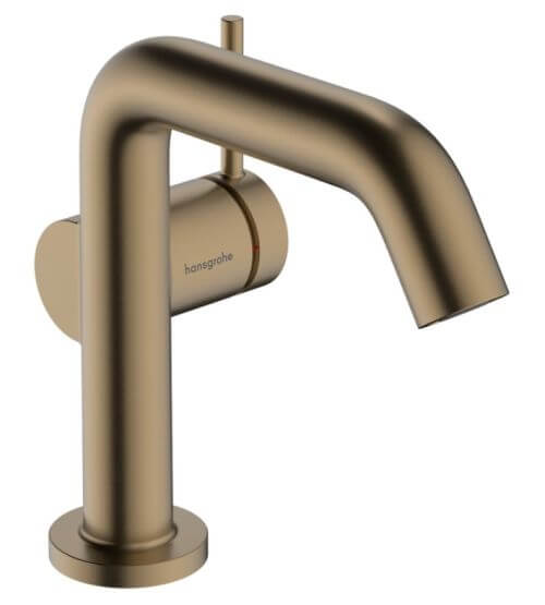 Bateria Umywalkowa Tecturis S 73321140 Coolstart Brąz Szczotkowany Hansgrohe