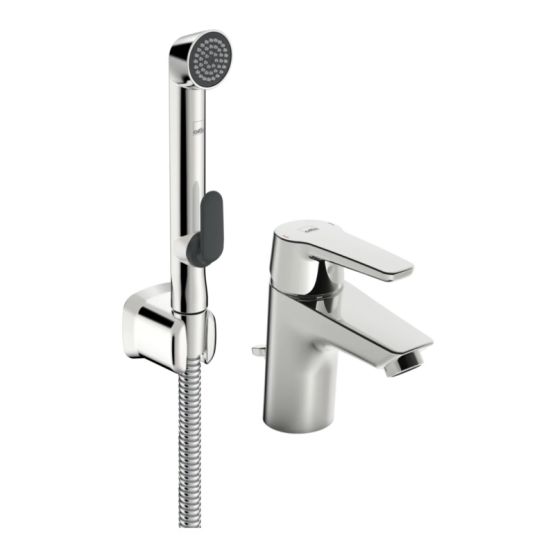 Bateria Umywalkowa Z Rączką Natrysku Bidetta Saga Chrom 3908F Oras