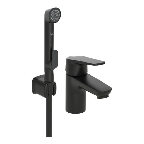 Bateria Umywalkowa Z Rączką Natrysku Bidetta Vega Czarny mat 1812FG-33 Oras