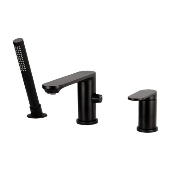 Bateria Wannowa 3-Otworowa Lunepo Czarny ABLU231321 Avapax