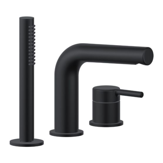 Bateria Wannowa 3 Otworowa PI Czarny Mat AREX.1234BL Excellent