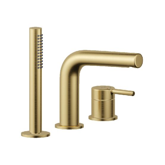 Bateria Wannowa 3 Otworowa PI Złoty Szczotkowany AREX.1234GB Excellent