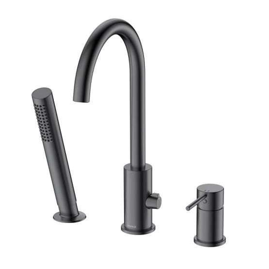 Bateria Wannowa 3-Otworowa Ultimate Gun Metal ABUL231421 Avapax