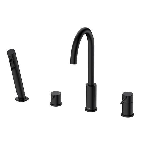 Bateria Wannowa 4-Otworowa Ultimate Czarny ABUL241321 Avapax