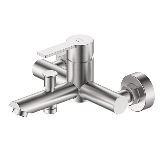 Bateria Wannowa Ścienna Z Przełącznikiem Natrysku Mistella Stal Szczotkowana ABMI211511 Avapax