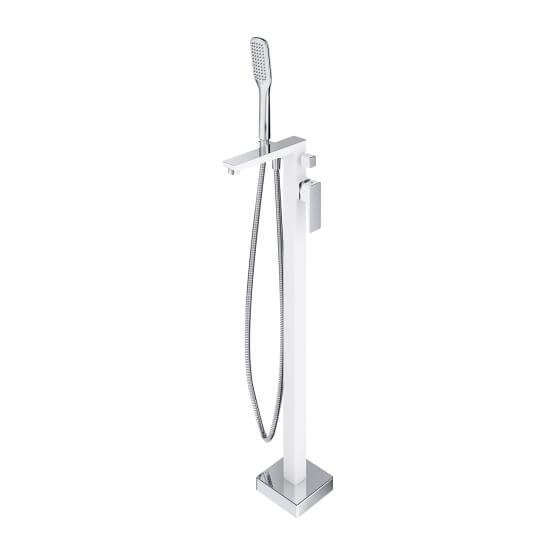 Bateria Wannowa Wolnostojąca Parma Chrom/Biały PM7433CRB Omnires