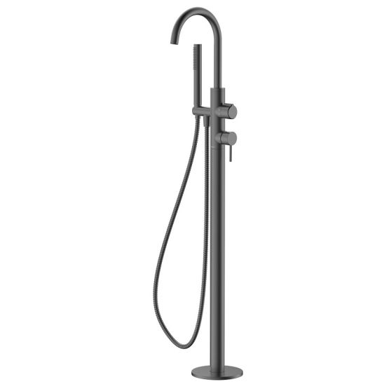 Bateria Wannowa Wolnostojąca Z Zestawem Natryskowym Ultimate Gun Metal ABUL221421 Avapax