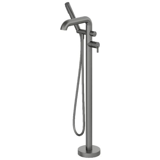 Bateria Wannowa Wolnostojąca Z Zestawem Prysznicowym Silia Titanium BQS_D17M Deante