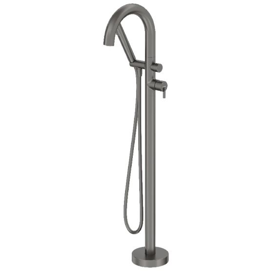 Bateria Wannowa Wolnostojąca Z Zestawem Prysznicowym Silia Titanium BQS_D17N Deante