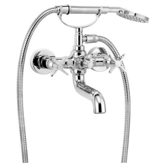 Bateria Wannowa Z Zestawem Prysznicowym Temisto Chrom BQT_011D Deante