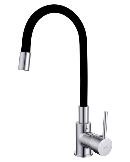 Bateria Zlewozmywakowa Z Elastycznym Ramieniem Oudee Chrom/Czarny 10502100 Kielle