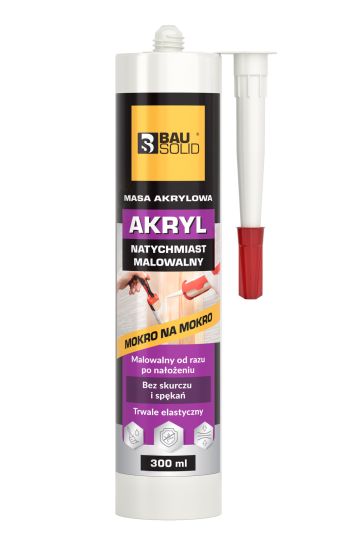 Silikon Akryl Natychmiast Malowalny 300ml Bausolid