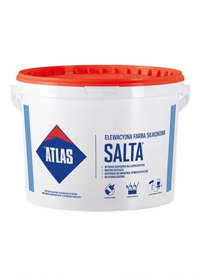 Baza farby silikonowej Salta szara 10 l Atlas