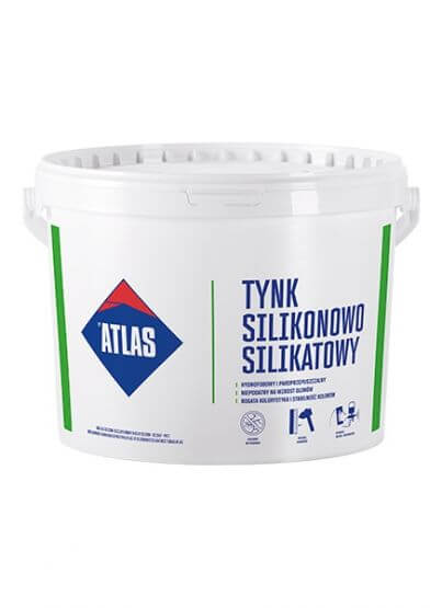 Baza tynku silikonowo-silikatowego N15 biała 25 kg Atlas