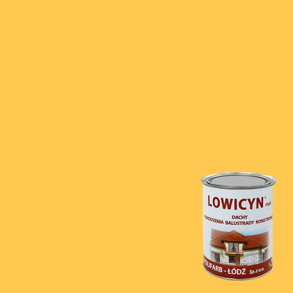 Farba Lowicyn Żółta Kadmowa 0,8L Polifarb Łódź
