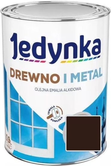 Farba Drewno I Metal Brąz Czekoladowy 0,9L Jedynka-Tikkurila