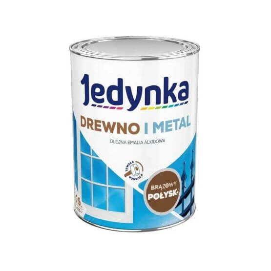 Farba Drewno I Metal Brązowy 0,9L Jedynka-Tikkurila
