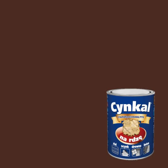 Farba Do Metalu Cynkal Brązowy 10L Malexim