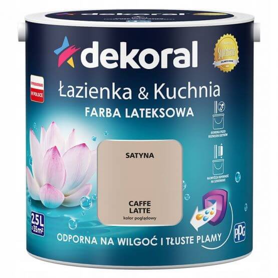 Farba Lateksowa Łazienka&Kuchnia Caffe Latte 2,5L Dekoral
